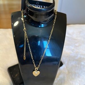 18k gold plated stainless steel heart necklace,intensity